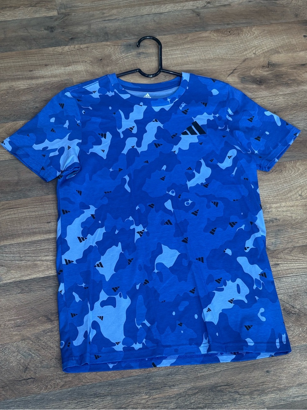 adidas Blue Camouflage Short Sleeve Tee